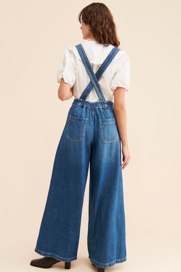 Wide-Leg Suspender Jeans | Nuuly Rent