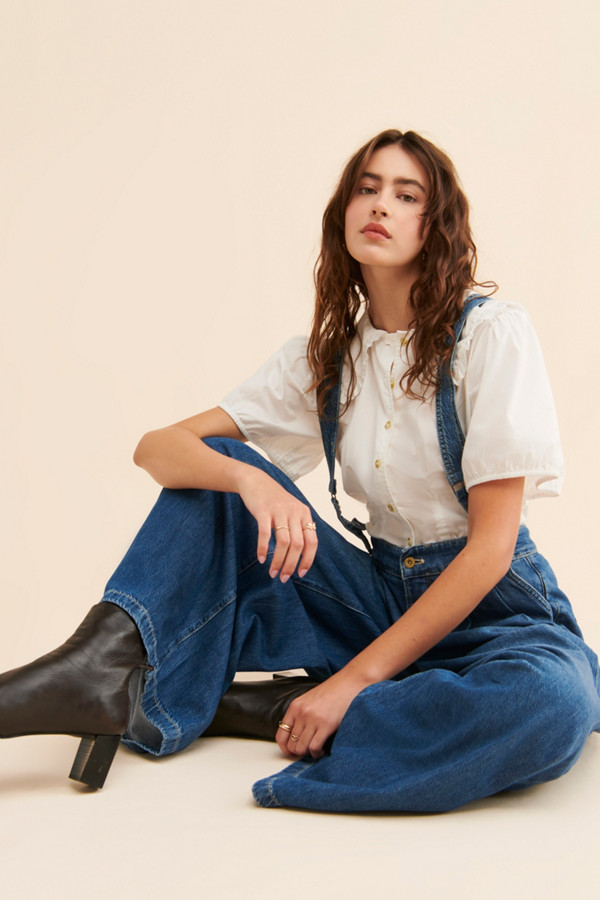 Wide-Leg Suspender Jeans | Nuuly Wide-Leg Suspender Jeans | Nuuly