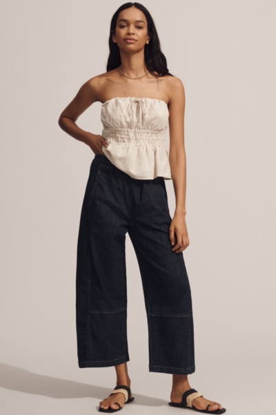 The Izzie Relaxed Pull-On Barrel Jeans | Nuuly