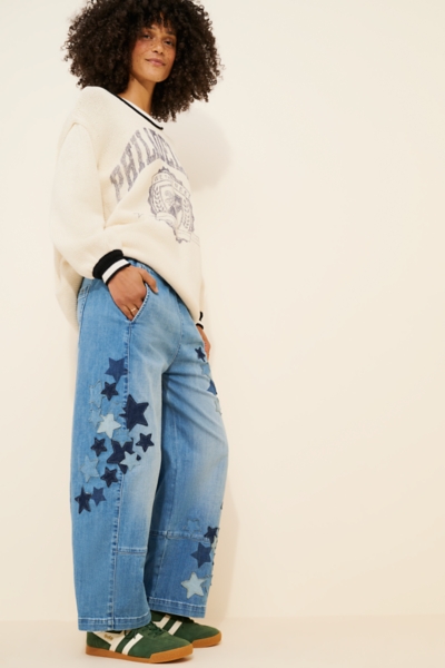 The Izzie Relaxed Pull-On Barrel Jeans | Nuuly