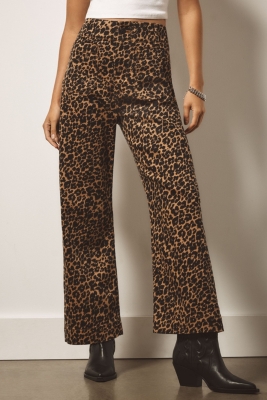 The Colette Cropped High-Rise Wide-Leg Jeans