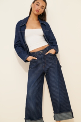 Anthropologie ピルクロハイライズ カーペンターバレルジーンズ High-Rise Carpenter Barrel Jeans | Nuuly