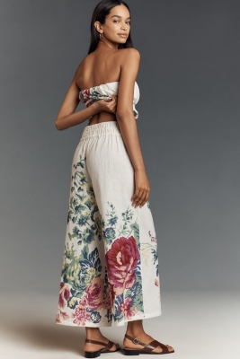 The Somerset Pull-On Pants: Printed Linen Cotton E | Nuuly