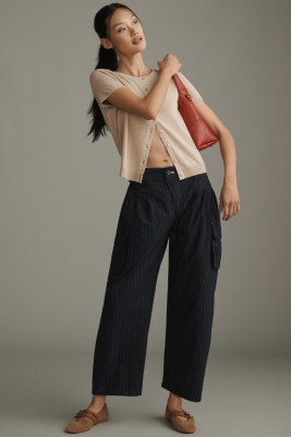 【2plan】Paul Stripe Curved Slacks Pinstripe Curved Pants | Nuuly