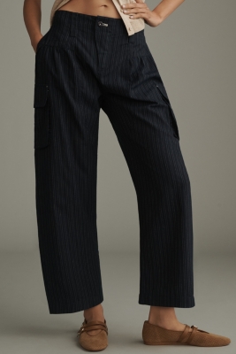 【2plan】Paul Stripe Curved Slacks Pinstripe Curved Pants | Nuuly