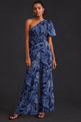■DHYANI■ Citta one shoulder jumpsuit (Nudy glam) AE Knit One Shoulder Jumpsuit