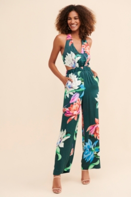 Maeve Floral Halter Jumpsuit