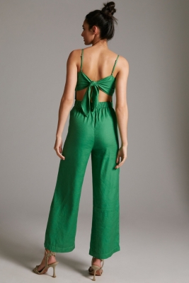 Anthropologie linen jumpsuit clearance