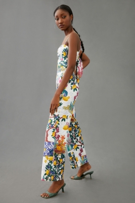 Cutout Floral Jumpsuit