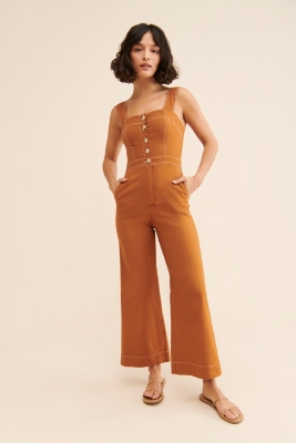Portside Button-Front Jumpsuit | Nuuly