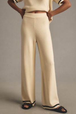 Tipped Knit Pull-On Pants