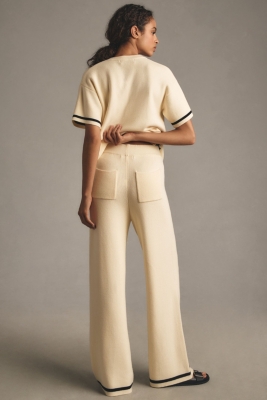Tipped Knit Pull-On Pants