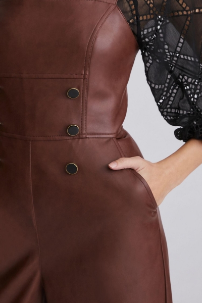 alc lexi vegan leather dress A.L.C. Women's Lexi Vegan Leather Dress - Black