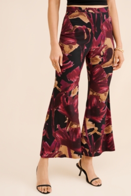 Petite printed pants best sale