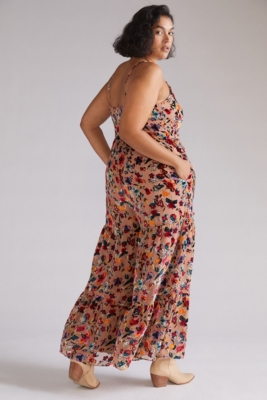Floral Burnout Velvet Jumpsuit | Nuuly