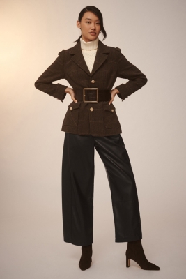 roughlow barrel leather pants