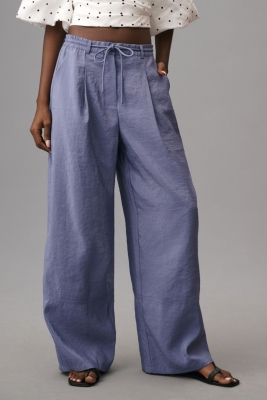 【YOURNUS】Placket Wide Training Pants SEKINO Women's Plus Size Wide Straight Leg Pants High