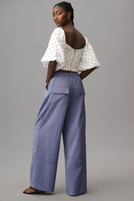 Seamed Wide-Leg Track Pants | Nuuly