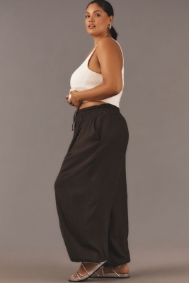 Linen Smocked Balloon Pants | Nuuly