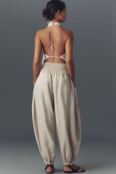 Relaxed Linen Blend Pull-On Pants | Nuuly