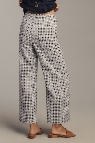 The Colette Cropped Wide-Leg Pants: Dobby Jacquard | Nuuly