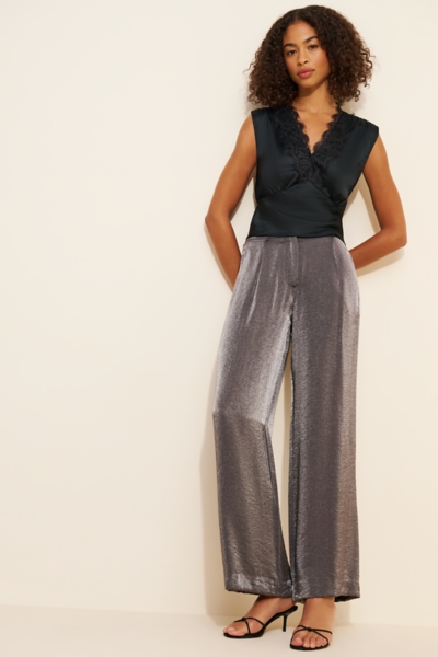 Shimmered Wide-Leg Trousers | Nuuly