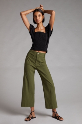 Colette Cropped Wide-Leg Pants