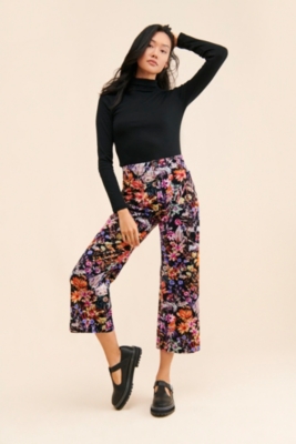Colette Cropped Wide-Leg Corduroy Pants | Nuuly