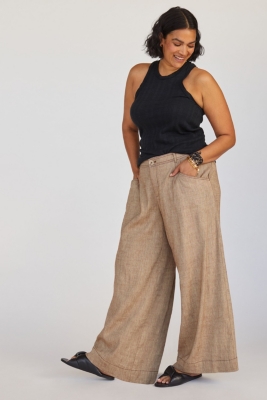【YOURNUS】Fatigue Linen Pintuck Wide Pants Pintuck Wide Trousers – Estudio Niksen