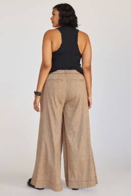 Linen Mid-Rise Wide Leg Pants | Nuuly
