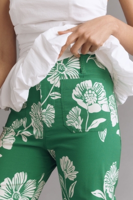 The Colette Cropped Wide-Leg Seashell Pants