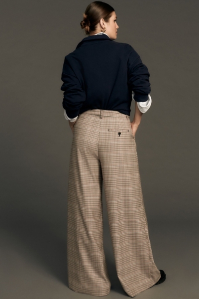 The Avery Pleated Wide-Leg Trousers: Plaid Edition | Nuuly