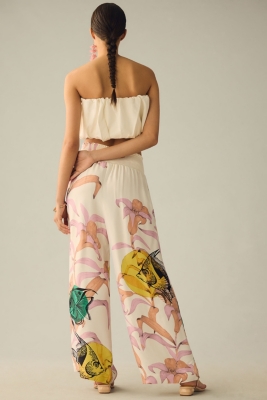 Graphic Floral Wide-Leg Pants | Nuuly