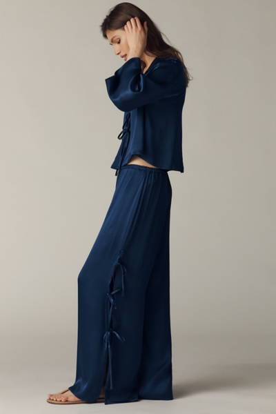 Silky Tie Wide-Leg Pants | Nuuly