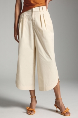 Curved-Hem Chino Pants