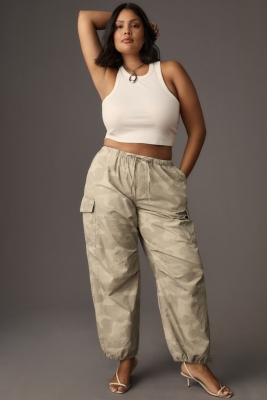 Printed Camo Parachute Pants | Nuuly