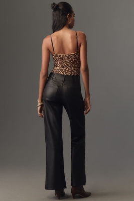 【YOURNUS】Flare Pigment Wide Pants The Junie High-Rise Flare Pants: Vegan-Leather Edi | Nuuly