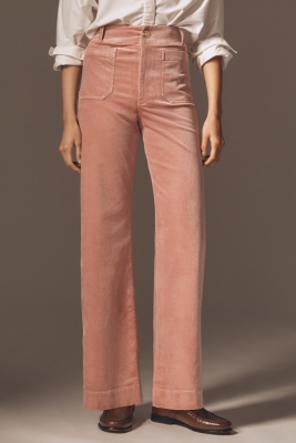 The Colette Corduroy Full-Length Wide-Leg Pants