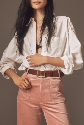 The Colette Corduroy Full-Length Wide-Leg Pants