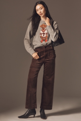 The Colette Cropped High-Rise Wide-Leg Jeans