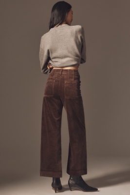 The Colette Cropped High-Rise Wide-Leg Jeans