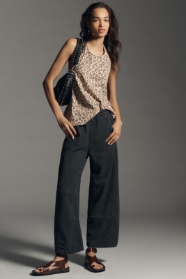 The Izzie Relaxed Pull-On Barrel Pants: Jacquard E | Nuuly