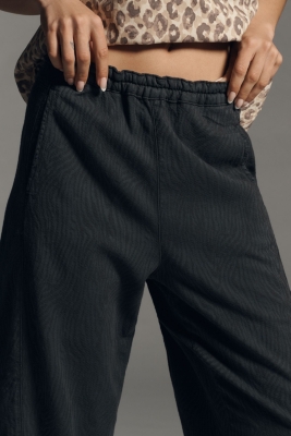 The Izzie Relaxed Pull-On Barrel Pants: Jacquard Edition