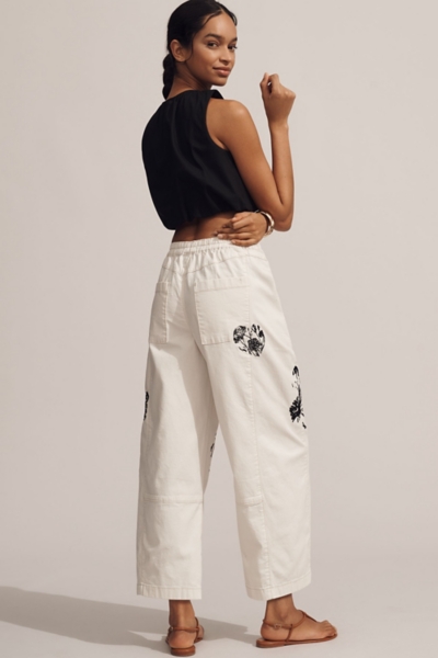 The Izzie Relaxed Pull-On Barrel Pants: Printed Ed | Nuuly