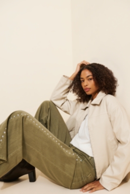 The Adi Mid-Rise Flare Novelty Pants