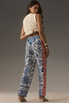 パンツ [OPEN YY] FLOWER PRINTED LINEN PANTS DHgate.com:Fashion Linen Women Pants Autumn Casual