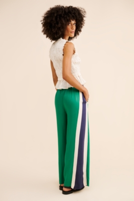 Wide-Leg Twill Trackpants | Nuuly