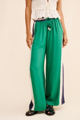パンツ IONSEOUL Wrinkle Velour Wide Training Pants 5JH256 2051 - Retro Warm Up Track Pants