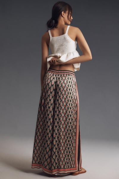 パンツ WOOL TROPICAL 3PLEATED WIDE-LEG TROUSERS WOOL TROPICAL