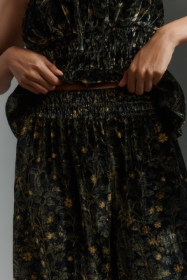 The Tilda Sequin Maxi Slip Skirt